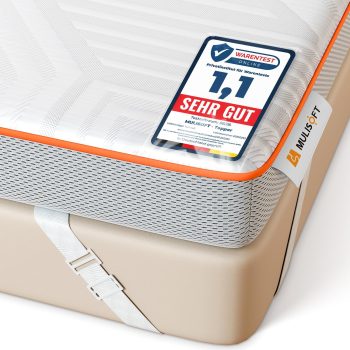 MULISOFT Topper 180x200cm H3/H4, Extra Dicker 7,5 cm Gel Memory Schaum