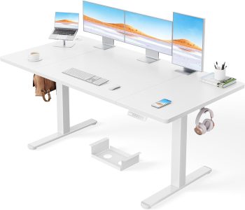 ErGear Höhenverstellbarer Schreibtisch 160x80cm, 100kg Tragkraft