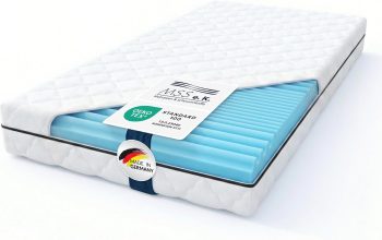 MSS e.K. 7 Zonen Kaltschaummatratze 180 x 200 cm - Höhe 19 cm – 2 Liegehärten H4 / H5 ergonomisch atmungsaktiv - Matratze mit abnehmbaren & waschbarem Bezug – Oeko-Tex