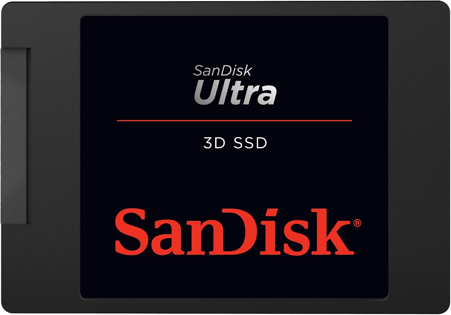 SanDisk Ultra 3D SSD 500 GB interne SSD (SSD intern 2,5 Zoll, stoßbeständig, 3D NAND-Technologie, nCache 2.0-Technologie, 560 MB/s Übertragungsraten) Schwarz