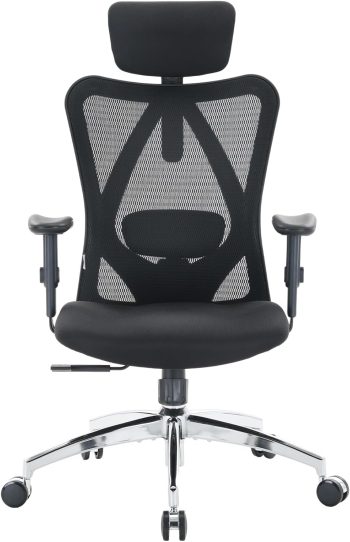 SIHOO Bürostuhl Ergonomisch,Verstellbarer Lordosenstütze Schreibtischstuhl