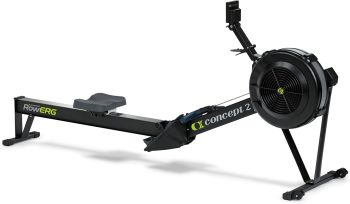 Concept2 RowErg mit Standardbeinen, Rudergerät Modell D,Luftwiderstand, Schwarz