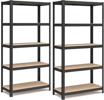 SONGMICS Schwerlastregal, 2er Set, 40 x 90 x 180 cm