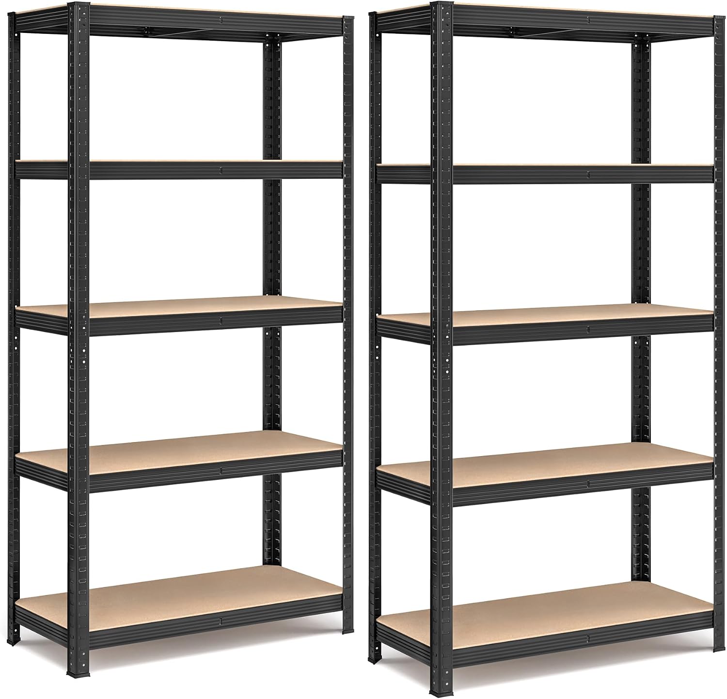 SONGMICS Schwerlastregal, 2er Set, 40 x 90 x 180 cm