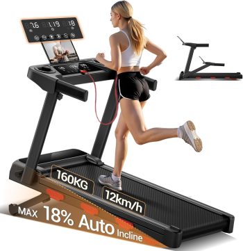 LONTEK 12KM/H Laufband mit automatischer Steigung