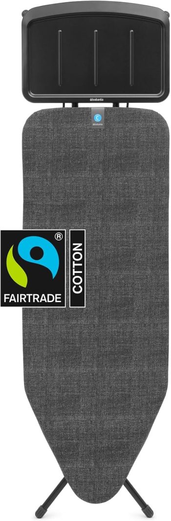 Brabantia Bügelbrett C, Denim Black, Größe C (124 x 45 cm)