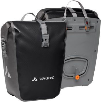 VAUDE Fahrradtaschen für Gepäckträger Aqua Back 2x24L – Schwarz