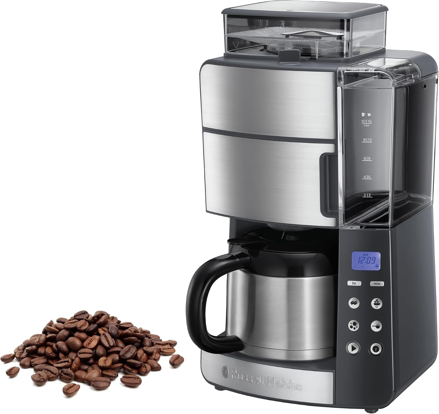 Russell Hobbs Filterkaffeemaschine Grind&Brew, 1,25 l, 1-10 Tassen