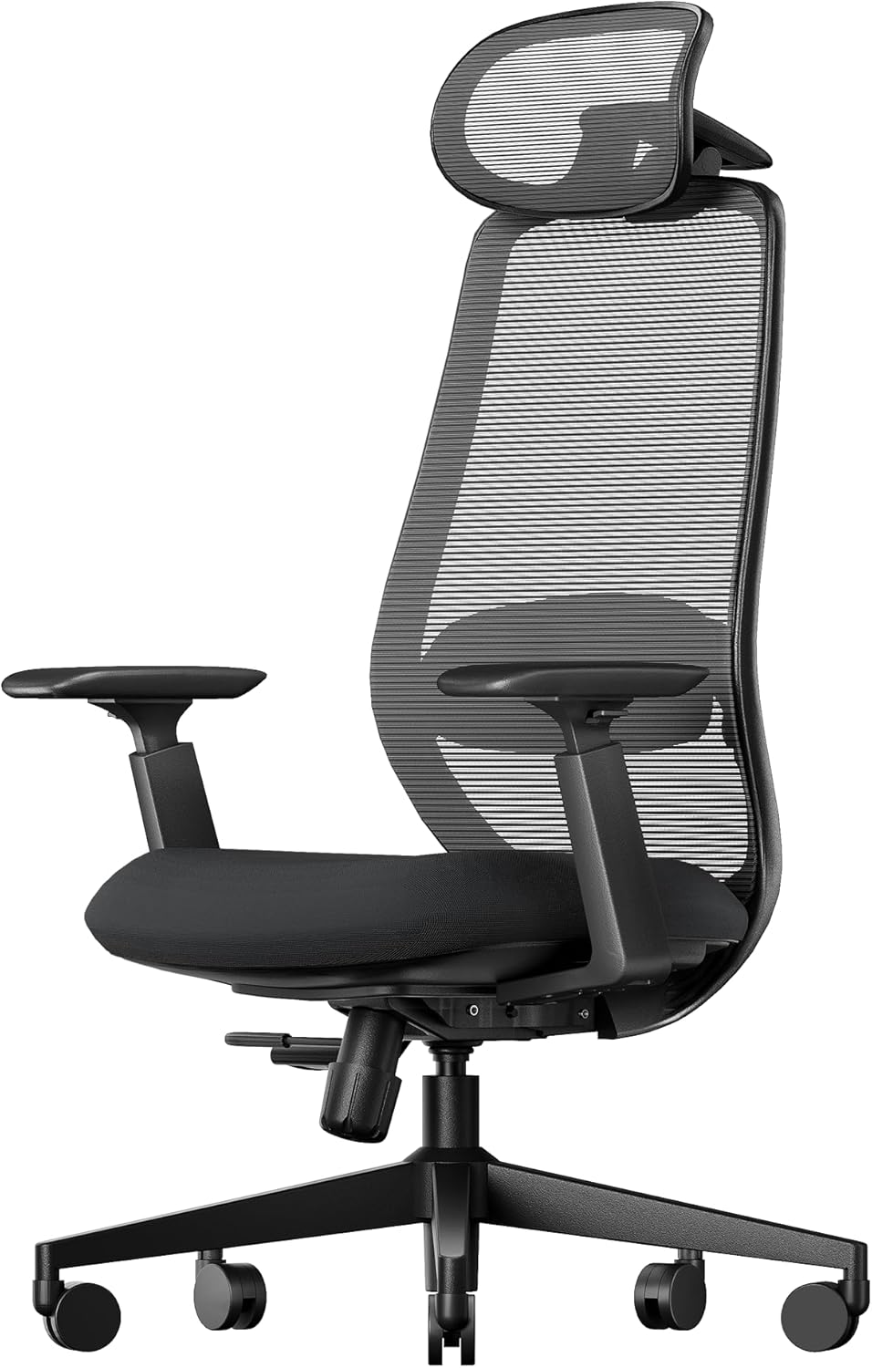 ProtoArc EC200 Ergonomischer Bürostuhl mit Verstellbarer Sitztiefe, Schwarz