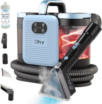 Olvy 1 Set PRO 1650W Teppichreiniger Dampf Waschsauger Polsterreiniger Pack