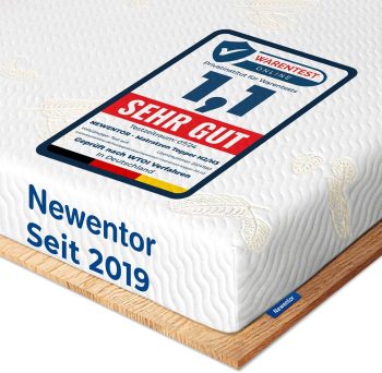 Newentor® Topper 180x200cm H2 H3, eingetragenes Design, Ergo-Viscoschaum