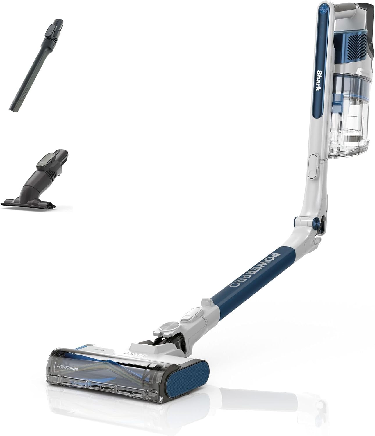 Shark PowerPro Akku-Staubsauger, freistehend, bis 50 Min., Navyblau