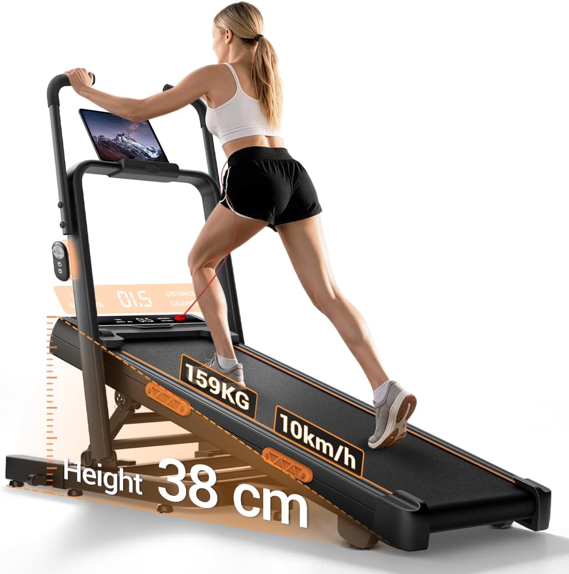 LONTEK Walking Pad Laufband mit Steigung,Laufband für Zuhause 10KM/H