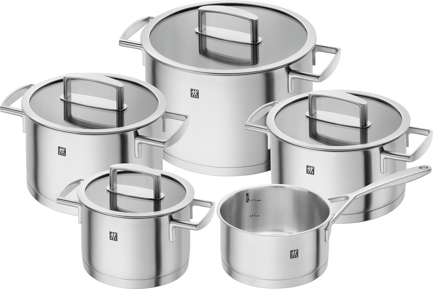 ZWILLING Vitality Kochtopf-Set 5-teilig, Induktion, Rostfreier Edelstahl
