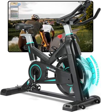 WENOKER Heimtrainer Fahrrad, Magnetwiderstand mit 15 dB