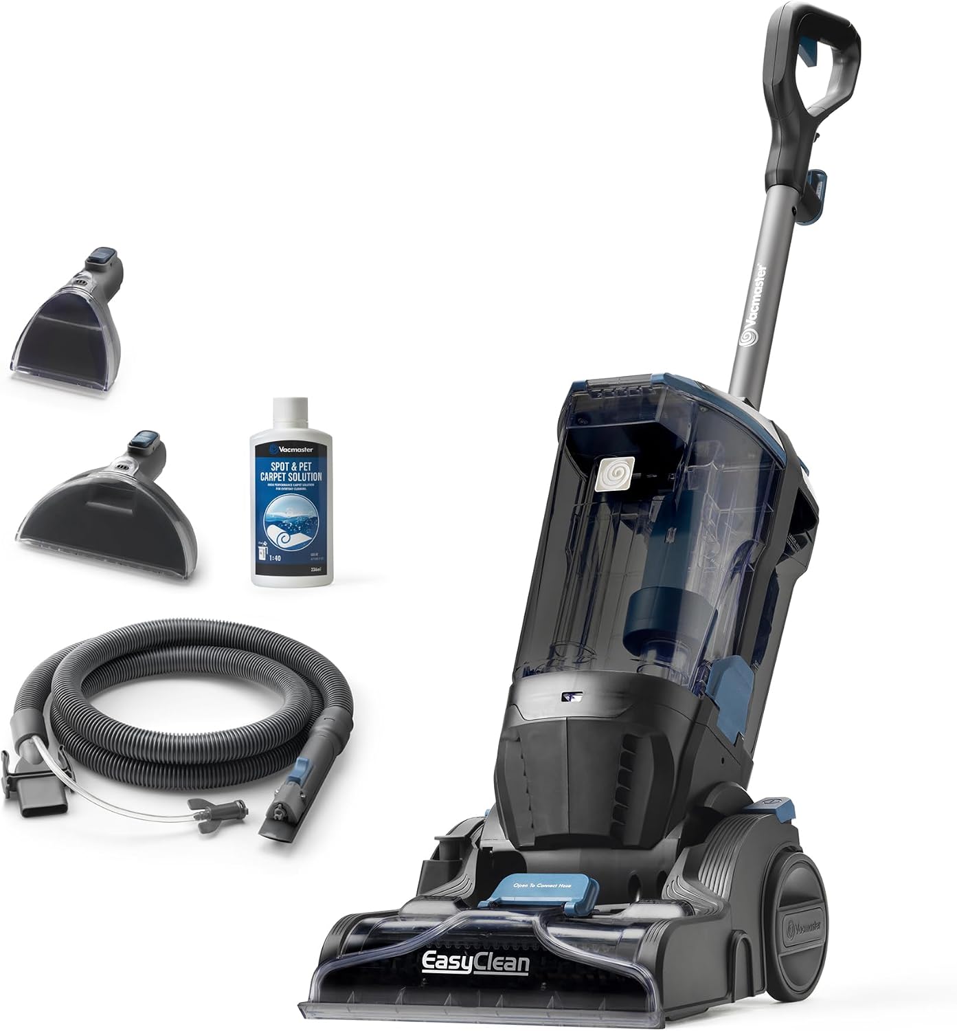 Vacmaster Teppichreiniger | Professionelle Ergebnisse | Entfernt Schmutz und Flecken | Leistungsstarker 750W Motor | 3,2L Tankkapazität | Für Teppiche, Treppen und Polster