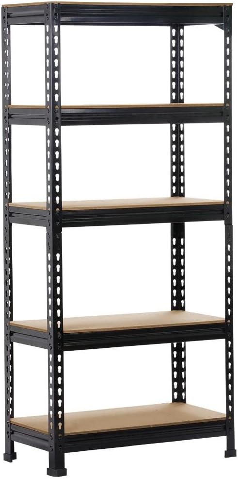 Yaheetech Lagerregal 150 x 70 x 30 cm Schwerlastregal Steckregal 5 MDF-Platten Kellerregal Werkstattregal je Fachboden 150 KG belastbar