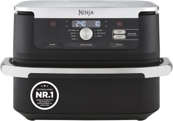 Ninja Foodi FlexDrawer Heißluftfritteuse, 10,4 L, Dual Zone, Schwarz