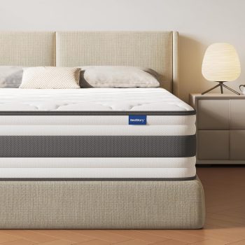 BedStory Matratze 140x200 cm, Taschenfederkernmatratze 30 cm H4 mit Komfortschicht aus hochdichter Schaum, orthopädisch und ergonomisch Matratze, waschbarer & Abnehmbarer Bezug