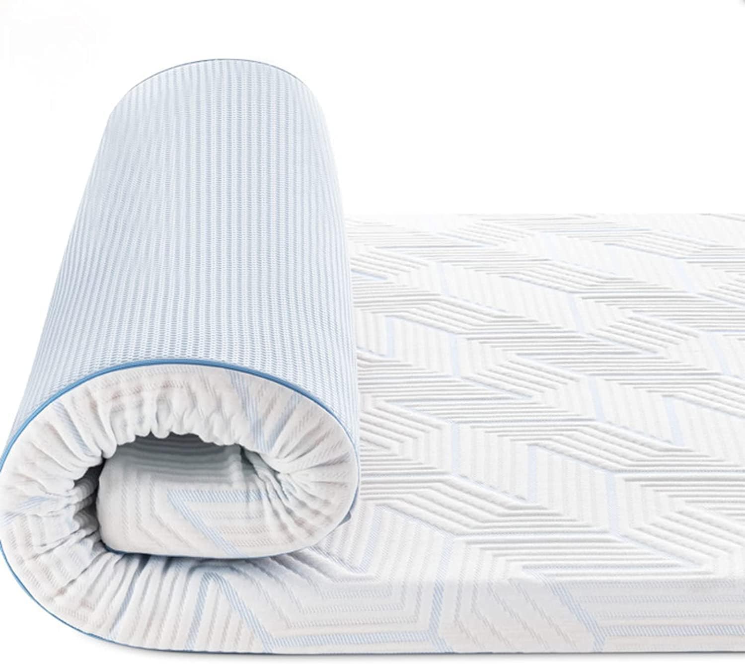 BedStory Topper 90x200cm,7,5cm Höhe Matratzentopper aus Gel Memory Foam, H2&H3 Härte Matratzentopper für Boxspringbett Wohnwagen Schlafsofa, mit Abnehmbaren und Waschbaren Bezug