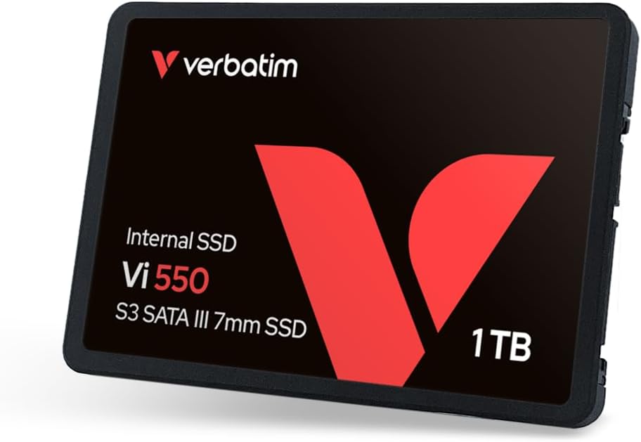 Verbatim Vi550 S3 Interne SSD 1TB 2,5 Zoll SATA III 3D NAND bis 550MB/s