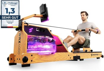 Sportstech, Wasserrudergerät + 3-Fach individuell verstellbar WRX1000