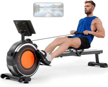 Dripex Rudergerät für Zuhause, Magnetisches Rudergerät bis 160kg Belastbar