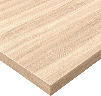POKAR Tischplatte 160x80 cm | Schreibtischplatte 25 mm Stärke | Ideal für höhenverstellbare Schreibtische und Esstisch | Robuste und Langlebige | Made in Europe | Eco Eichen Sonoma