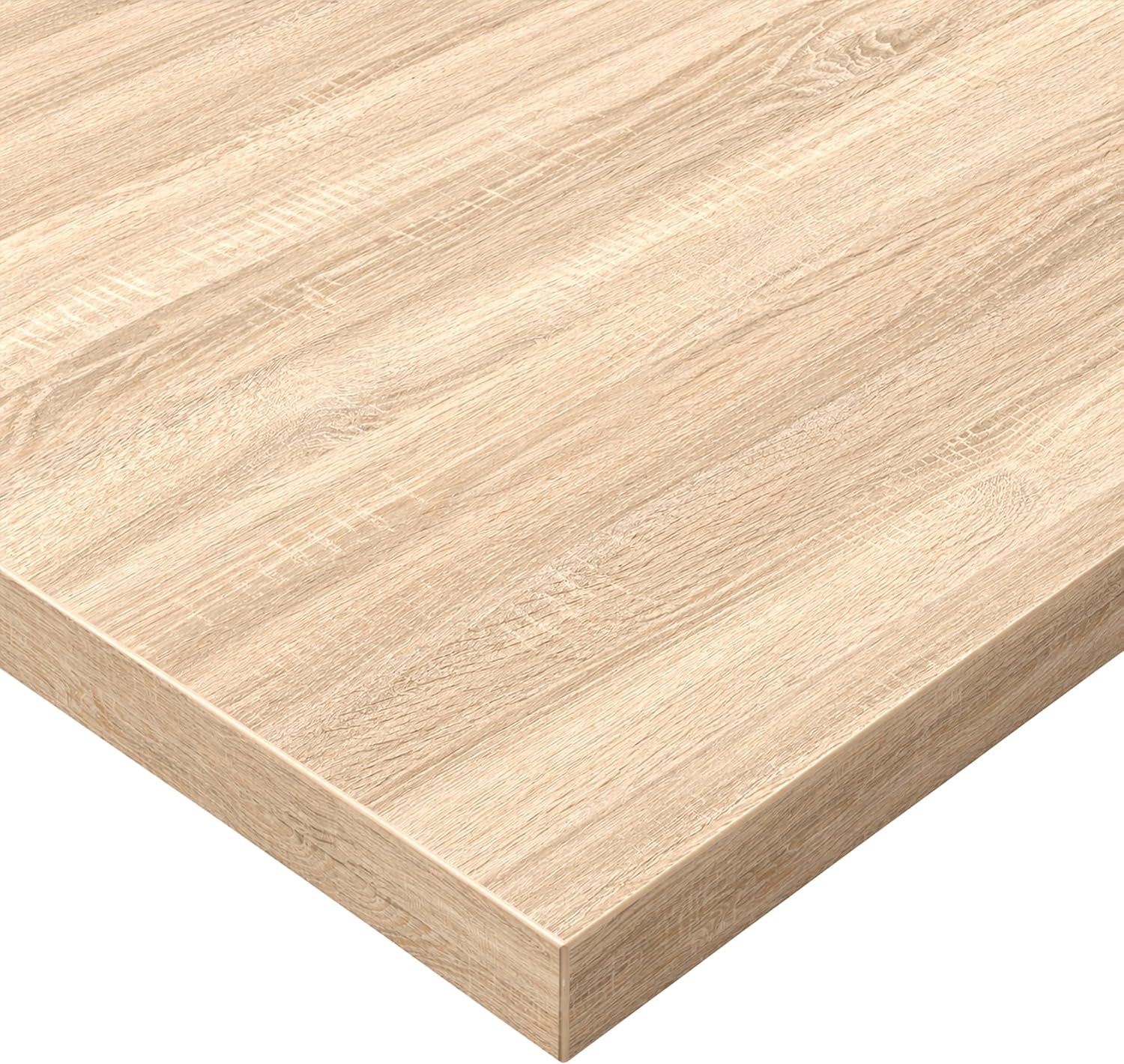 POKAR Tischplatte 160x80 cm | Schreibtischplatte 25 mm Stärke | Ideal für höhenverstellbare Schreibtische und Esstisch | Robuste und Langlebige | Made in Europe | Eco Eichen Sonoma