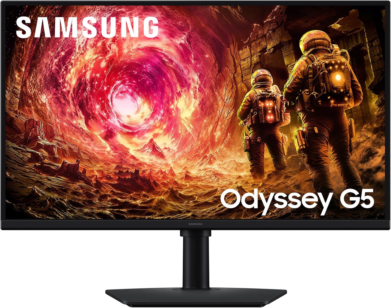 Samsung 27 Zoll Odyssey G50F Gaming Monitor, PC-Bildschirm mit IPS-Panel, 2.560 x 1.440 Pixel (QHD), 180 Hz, 1 ms (G/G), AMD FreeSync Premium, NVIDIA G-Sync, HDR10, LS27FG502EUXEN
